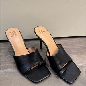 INC International Concepts women’s Black Open-Toe stiletto Heels